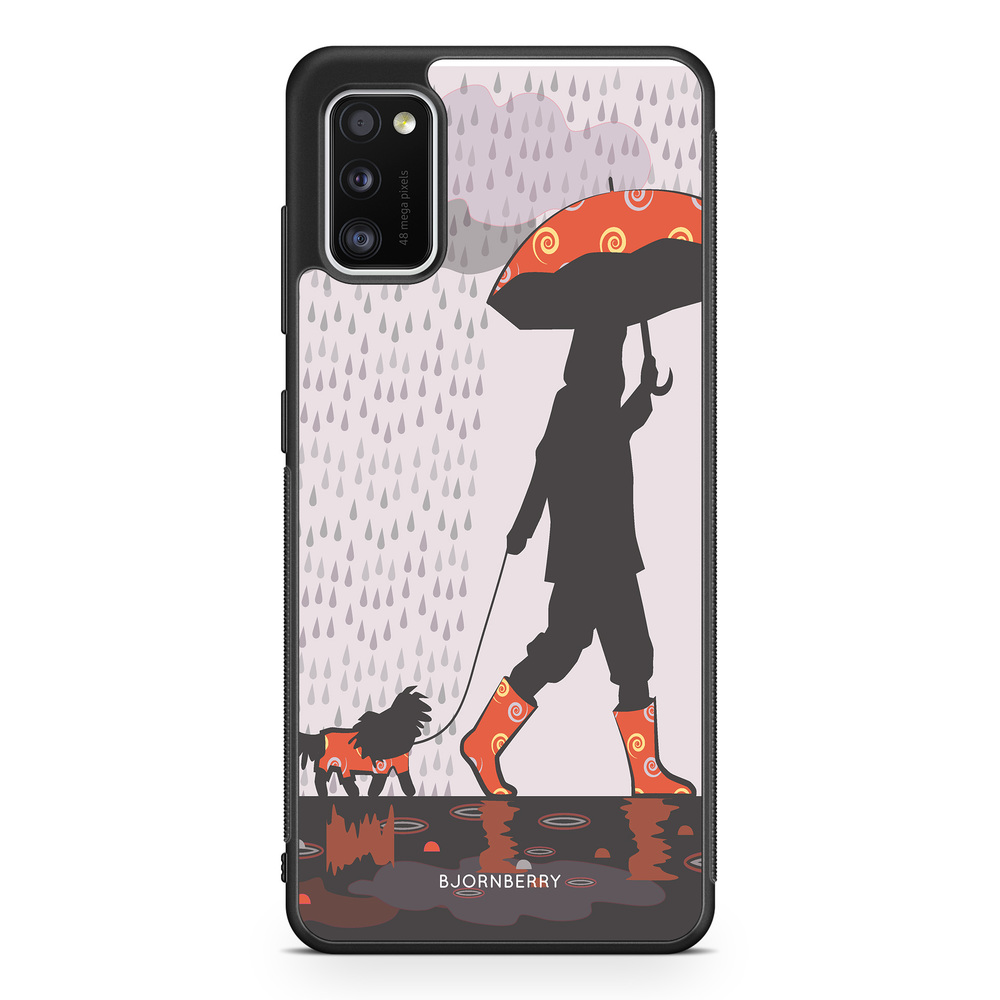 Samsung Galaxy A41 Case - Walking In The Rain