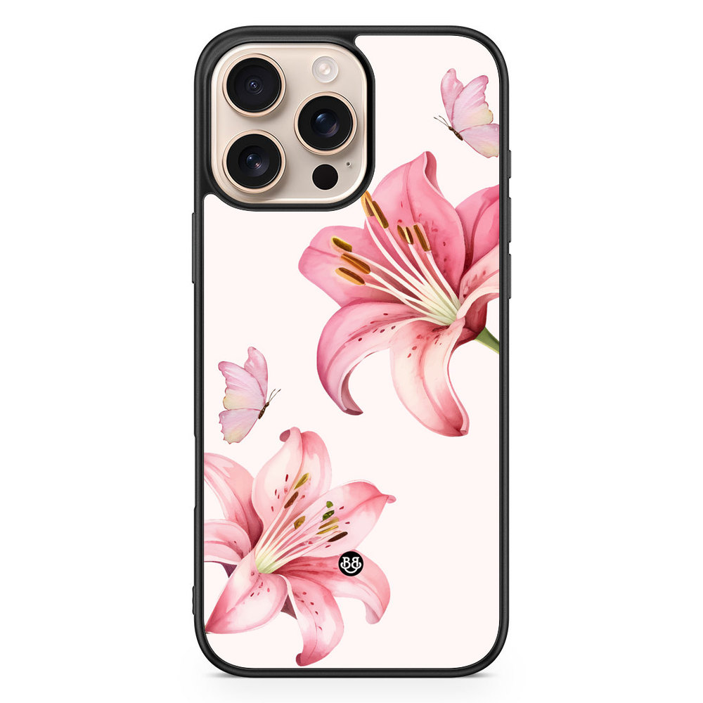 iPhone 16 Pro Max Skal - WILD BLOOM - Pink Lily