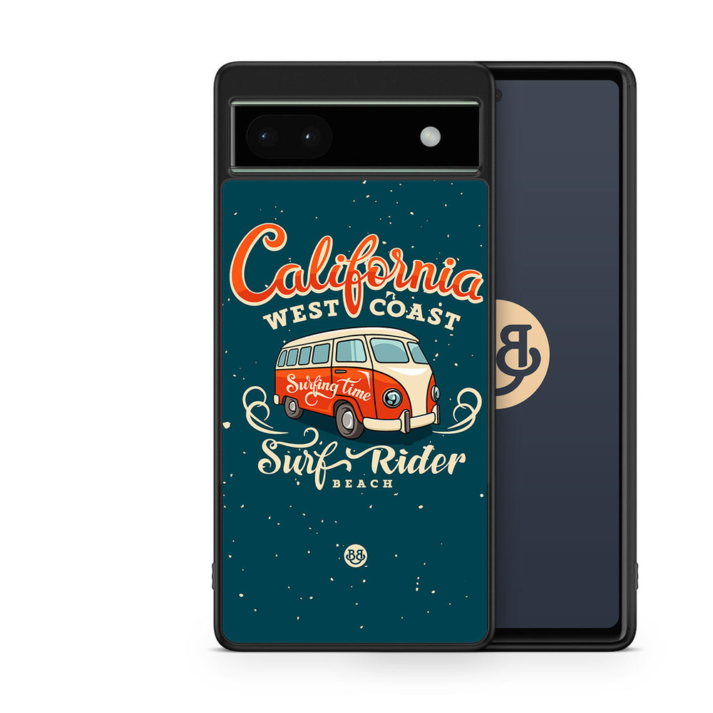 Google Pixel 6a Case - California Surf