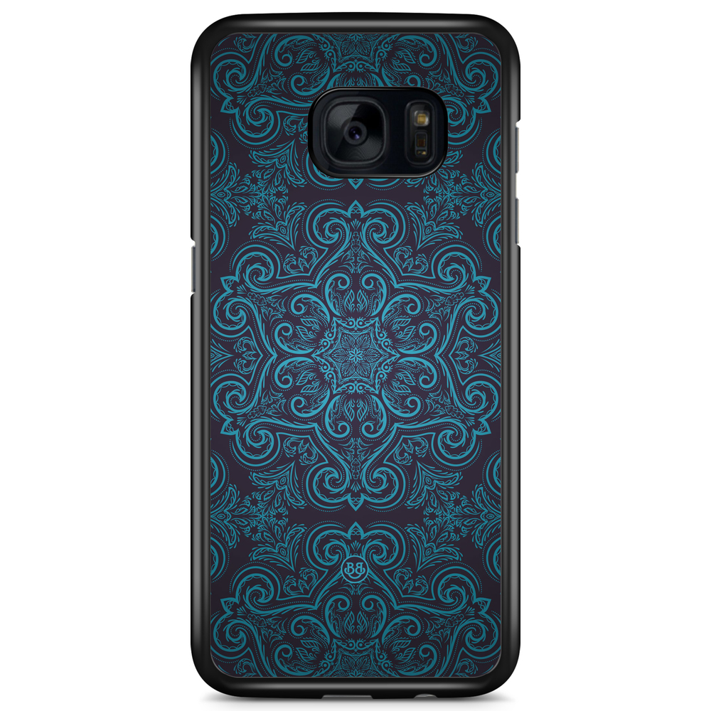 Samsung Galaxy S7 Case - Blue Retro Pattern