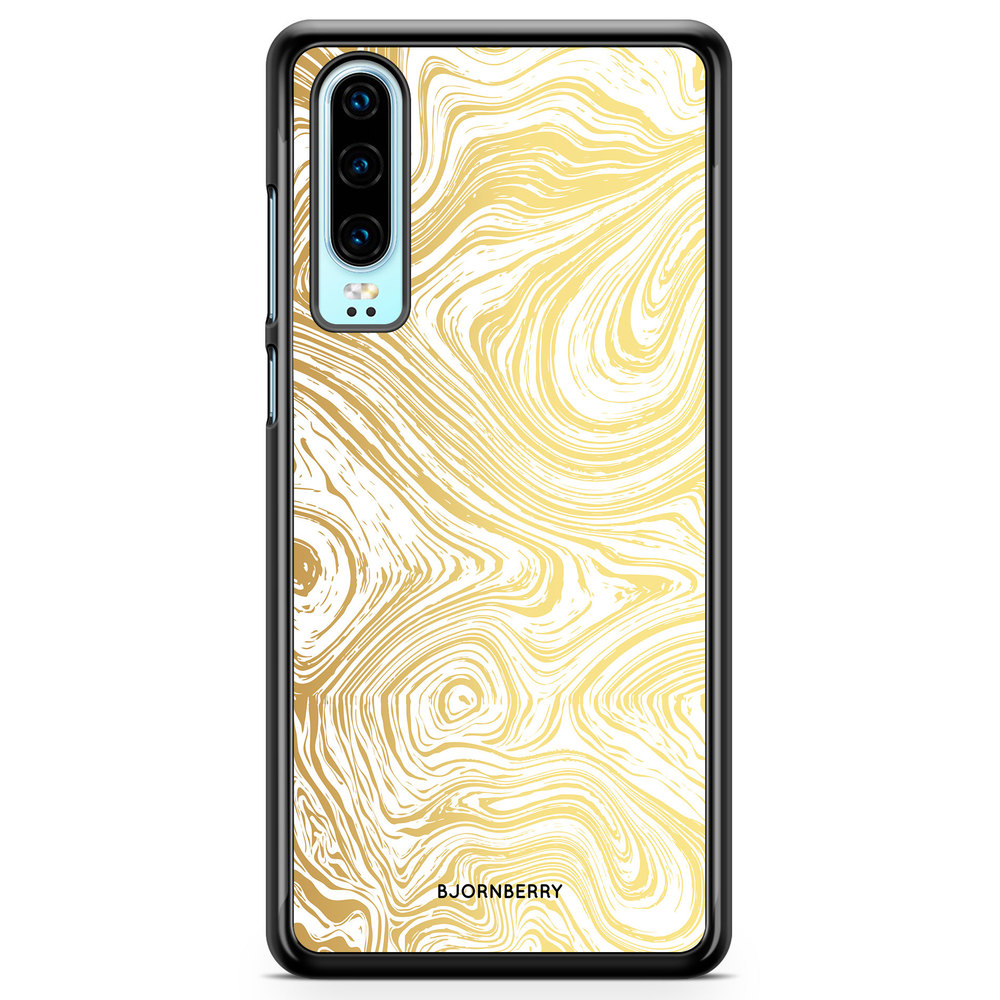 Huawei P30 Case - Gold Marble