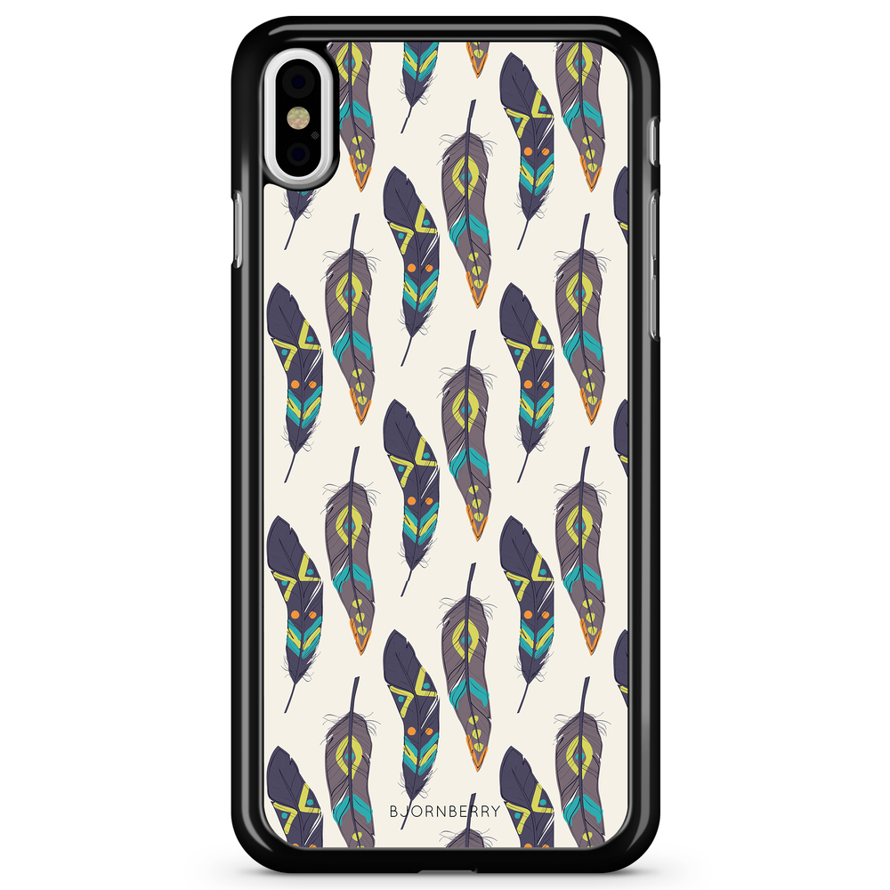 iPhone X / XS Case - Ethnic Feathers
