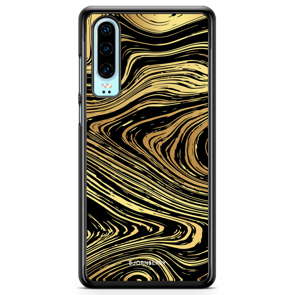 Huawei P30 Case - Gold Marble