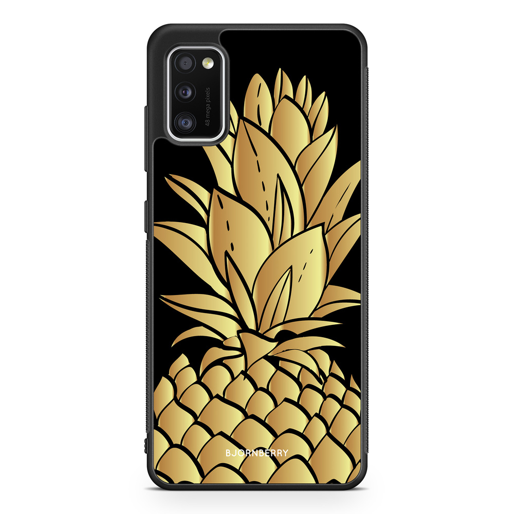 Samsung Galaxy A41 Case - Gold Pineapple