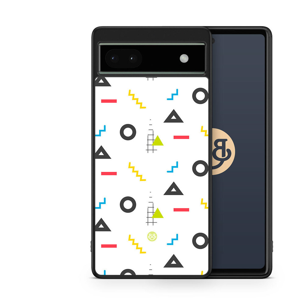 Google Pixel 6a Case - 80s Pattern