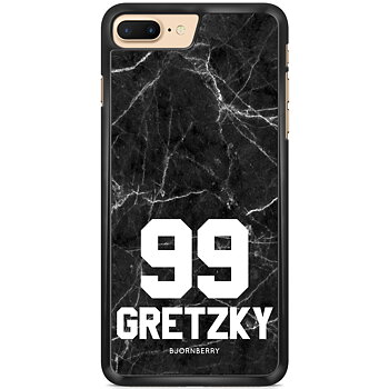 iPhone 7 Plus Custom Skal - Svart Marmor Nummer