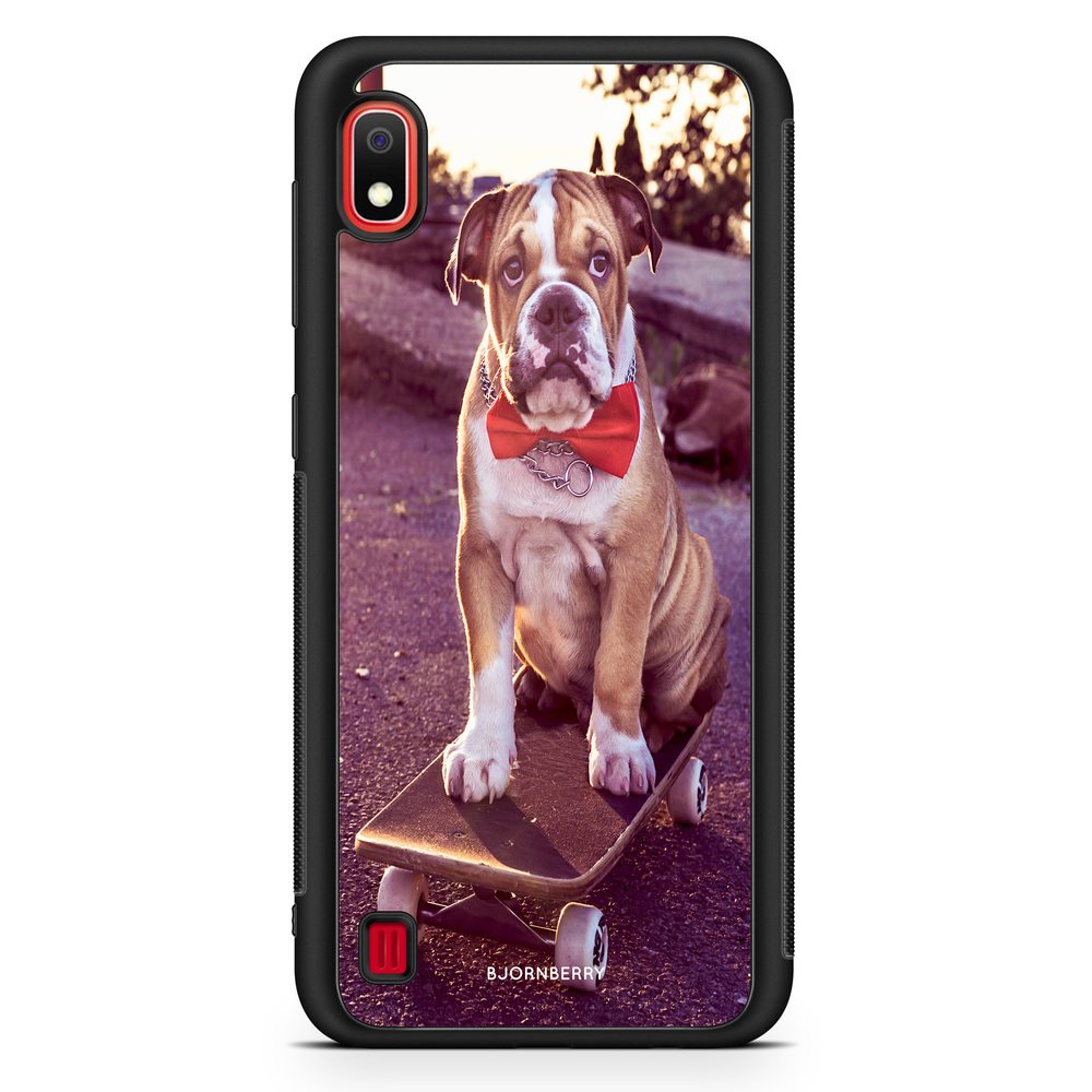 Samsung Galaxy A10 Case - Bulldog skateboard