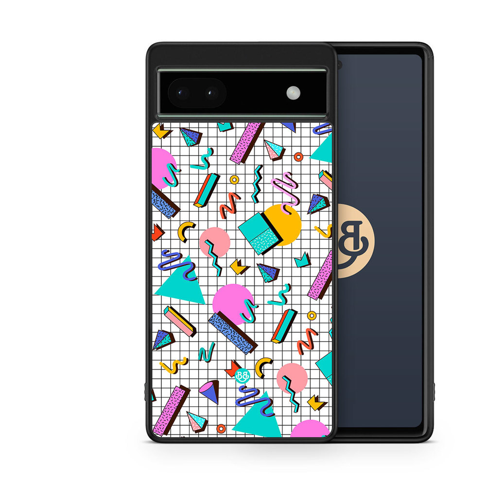 Google Pixel 6a Case - 80s Pattern
