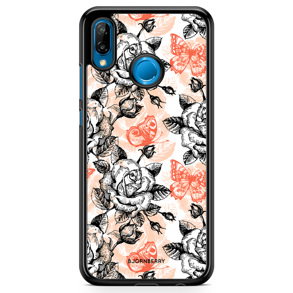 Huawei P20 Lite Case - Roses & Butterflies