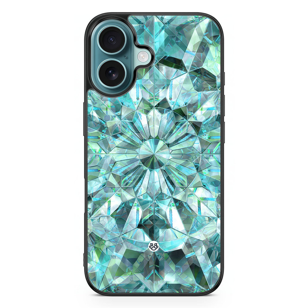 iPhone 16 Case - Green Crystals