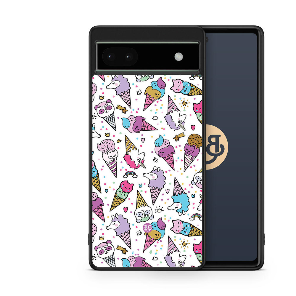 Google Pixel 6a Case - Unicorn Ice Creams