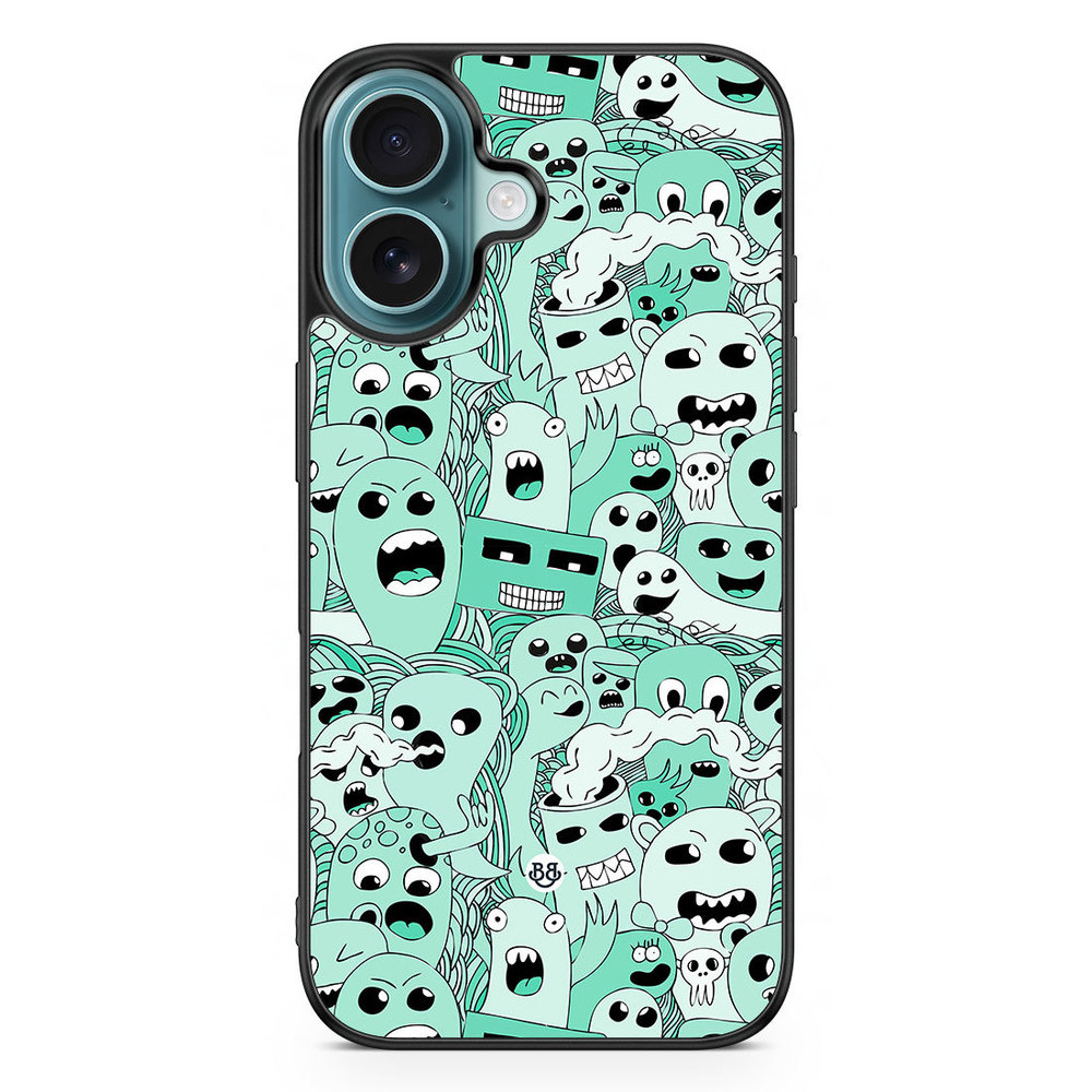 iPhone 16 Case - Spökmönster