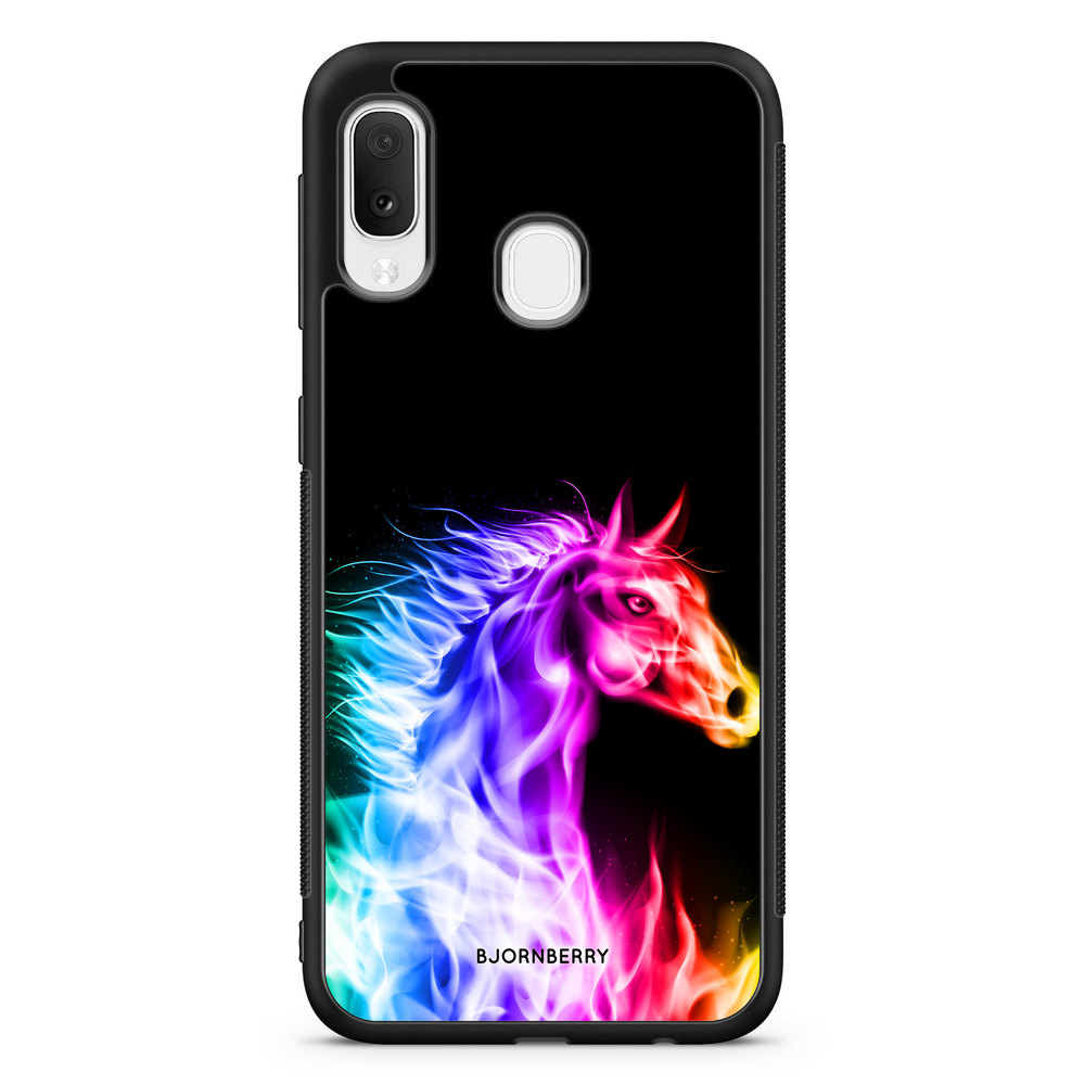 Samsung Galaxy A20e Case - Flames Horse