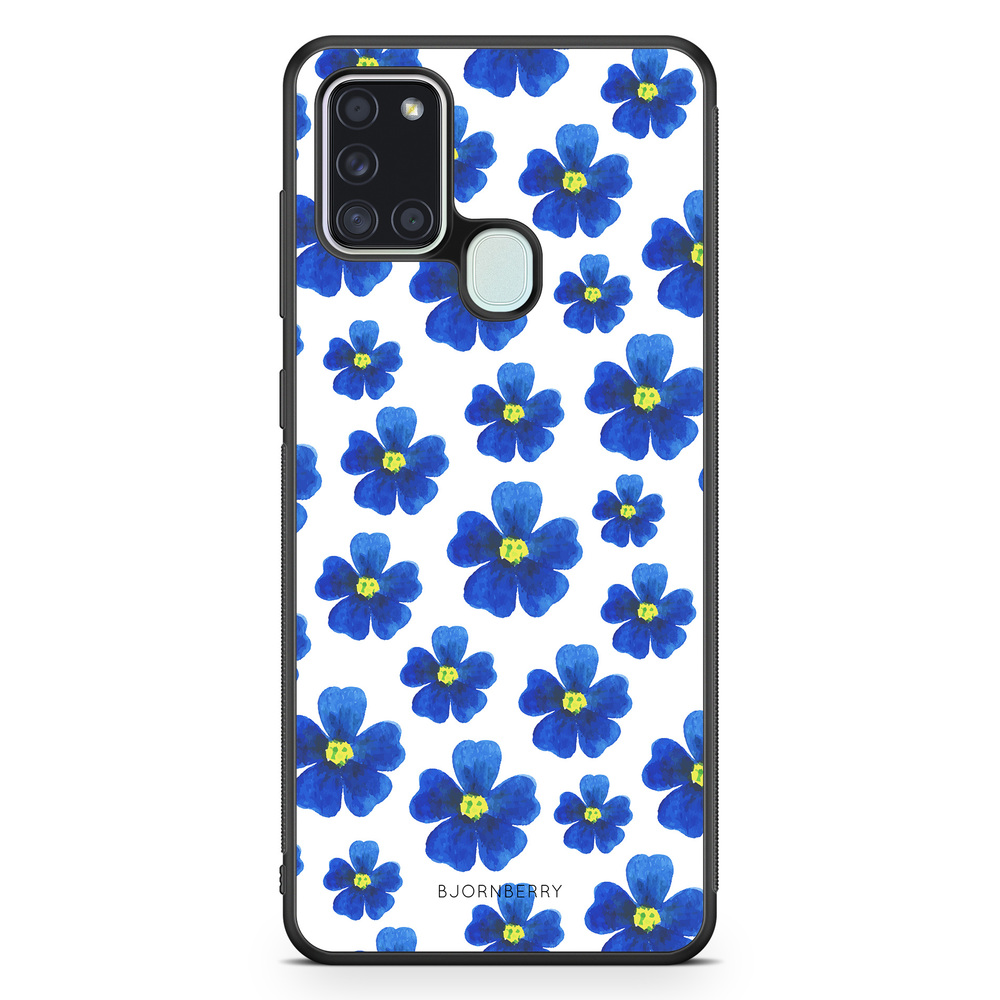 Samsung Galaxy A21s Case - Blue Flowers