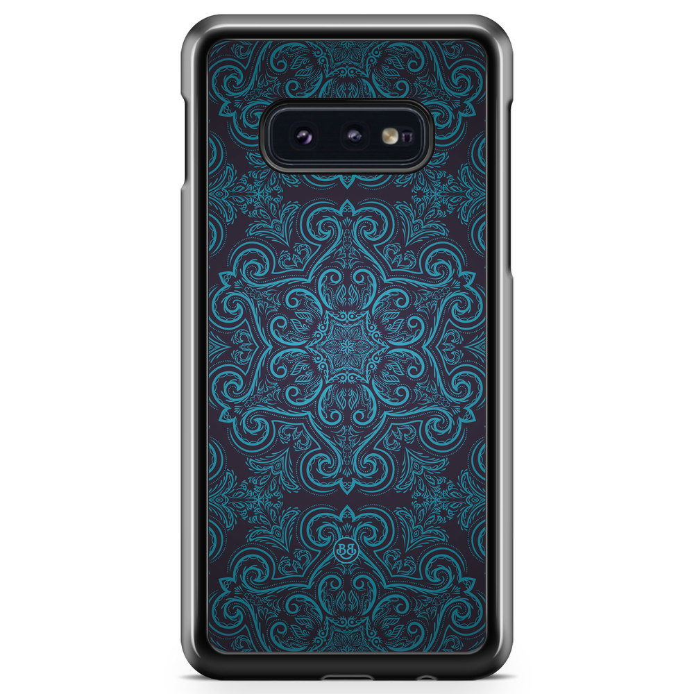 Samsung Galaxy S10e Case - Blue Retro Pattern