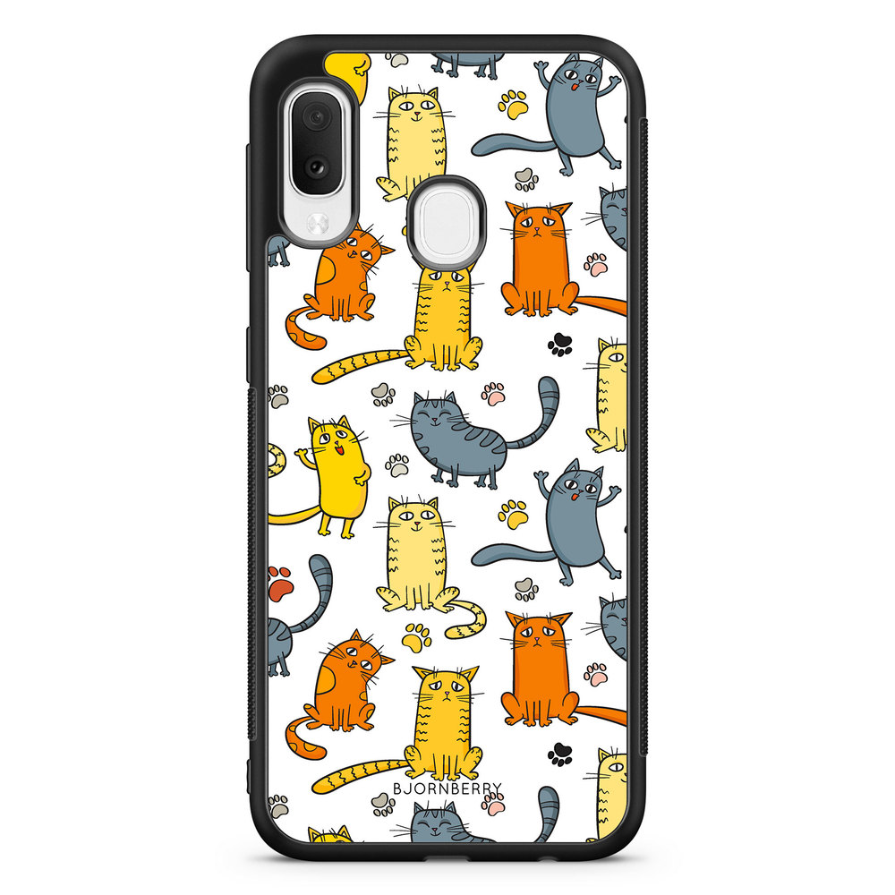 Samsung Galaxy A20e Case - Cat Pattern