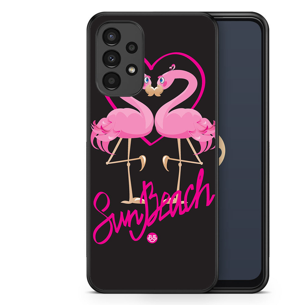 Samsung Galaxy A13 Case - Sun Beach Flamingo