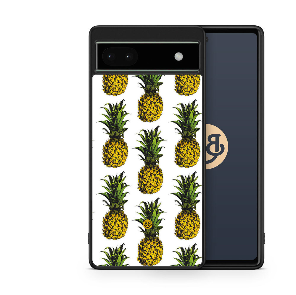 Google Pixel 6a Case - Pineapple Pattern