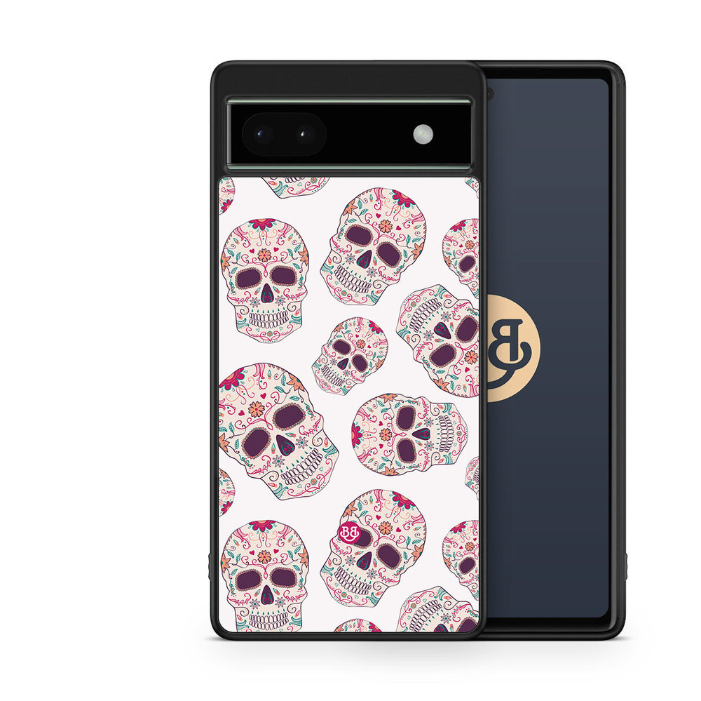 Google Pixel 6a Case - Calavera Skulls