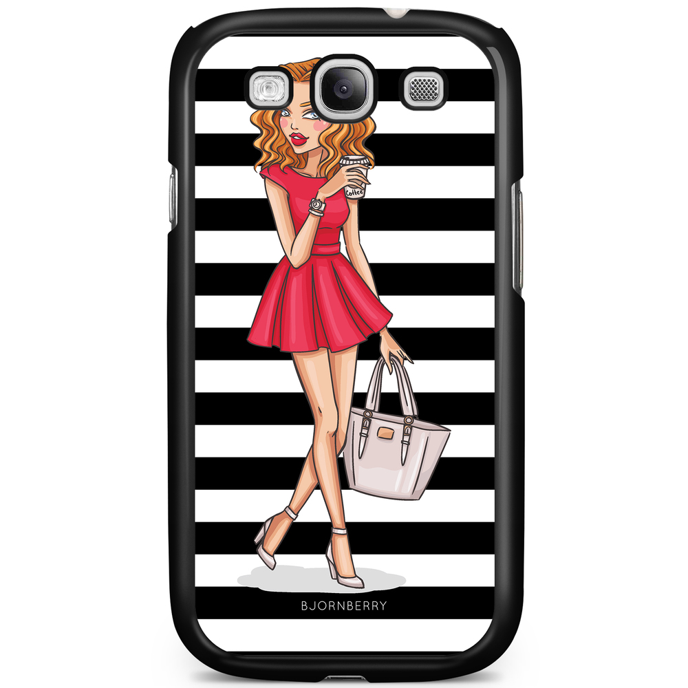Samsung Galaxy S3 Mini Case - Fashion Girl Red
