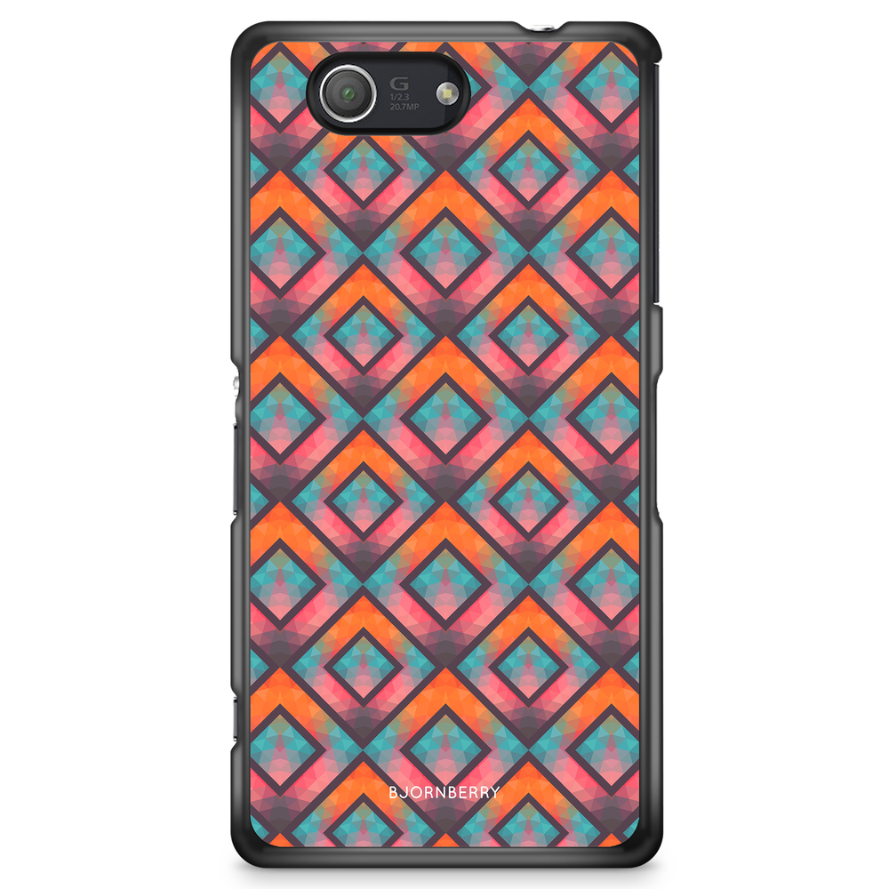 Sony Xperia Z3 Compact Case - Retro Squares