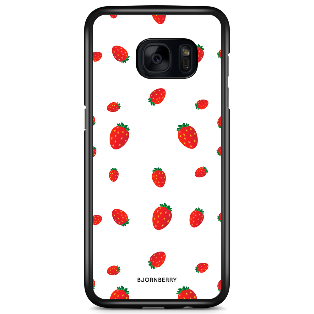 Samsung Galaxy S7 Edge Case - Strawberry Pattern