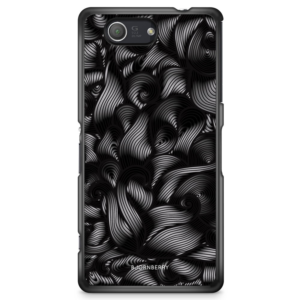 Sony Xperia Z3 Compact Case - Black Waves
