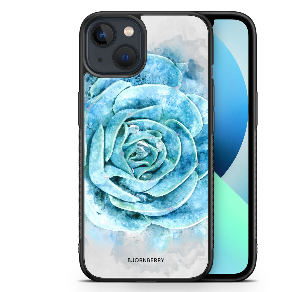 iPhone 13 Mini Case - Blue Cactus
