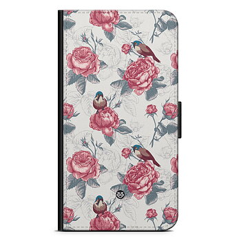 Samsung Galaxy S23 Ultra Wallet Case - Roses and Birds