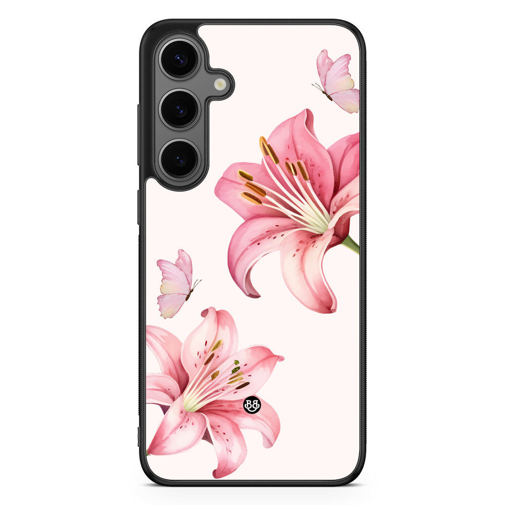 Samsung Galaxy S24 Plus Case - WILD BLOOM - Pink Lily