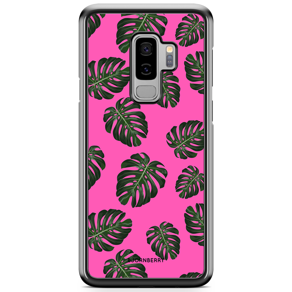 Samsung Galaxy S9 Plus Case - Monstera Pink