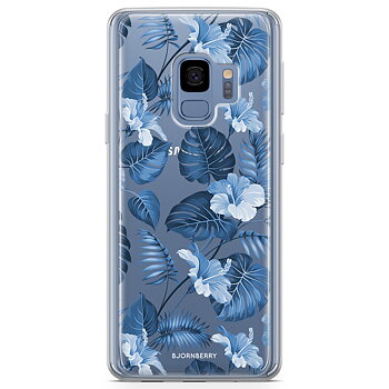 Samsung Galaxy S9 Fashion Skal - Blå Blommor