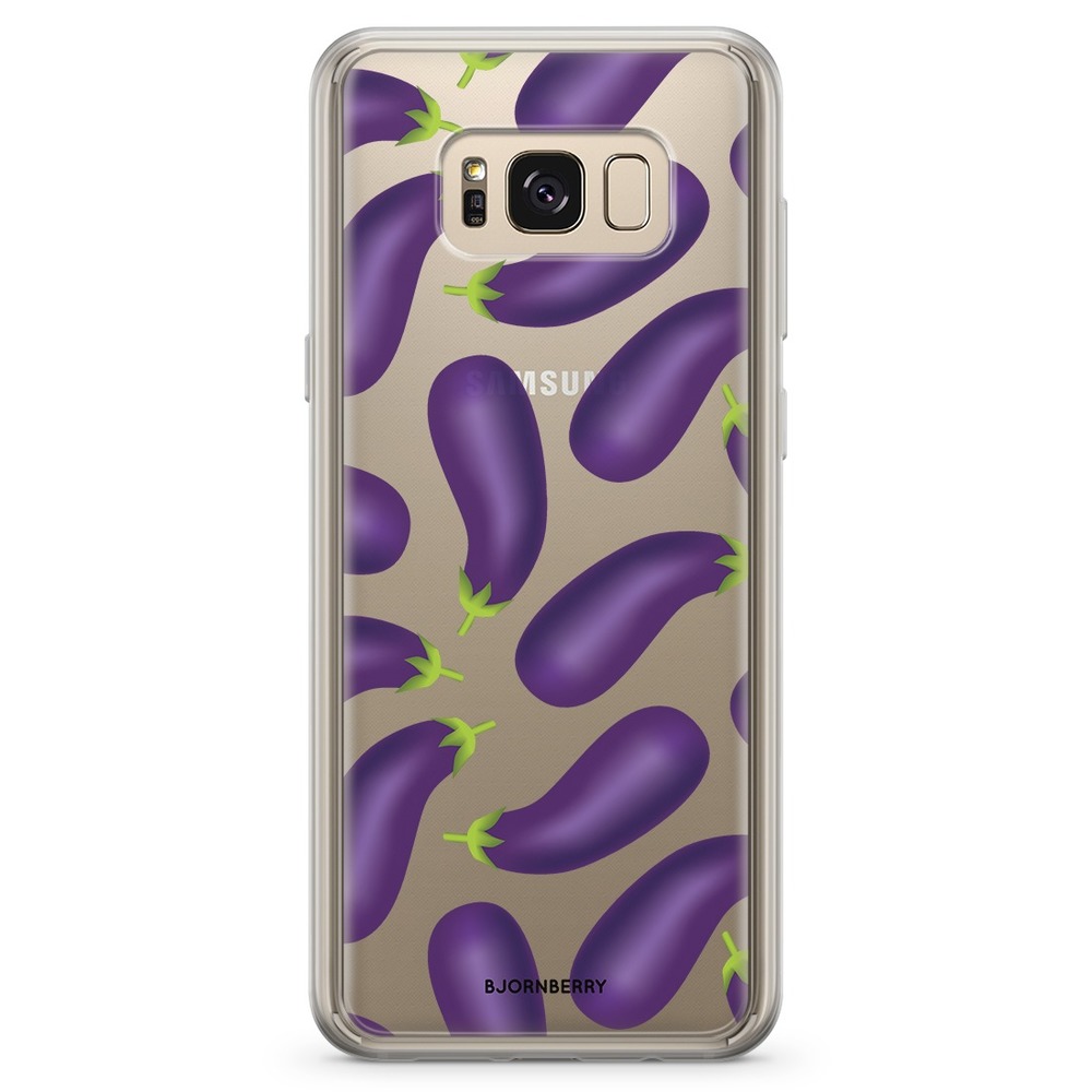 Samsung Galaxy S8 Fashion Case - Eggplant Pattern