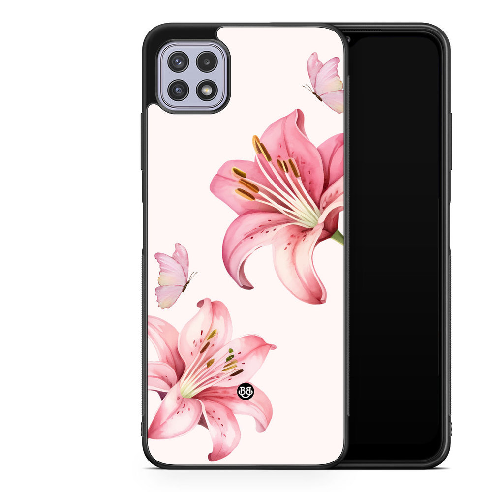 Samsung Galaxy A22 4G Case - WILD BLOOM - Pink Lily