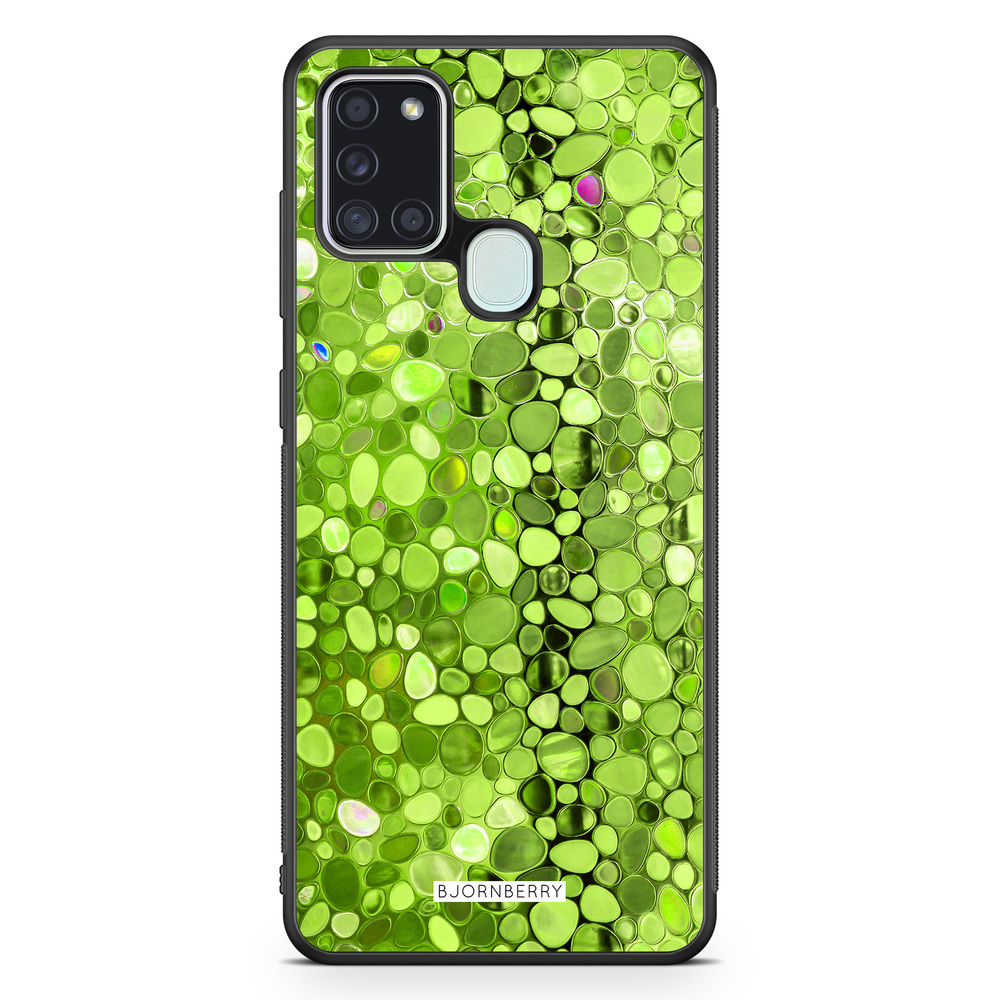 Samsung Galaxy A21s Case - Stained Glass Green
