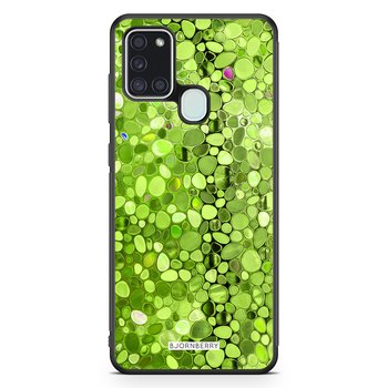 Samsung Galaxy A21s Skal - Stained Glass Grön