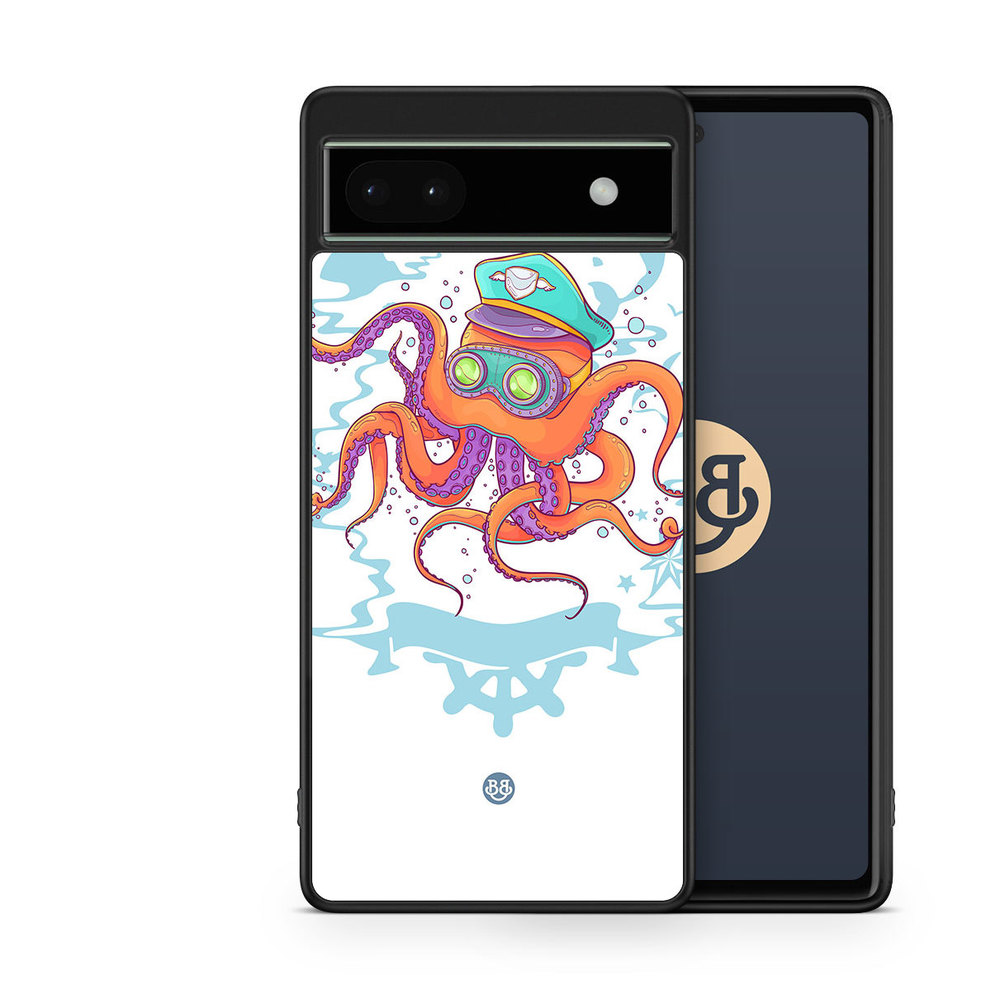 Google Pixel 6a Case - Captain Octopus