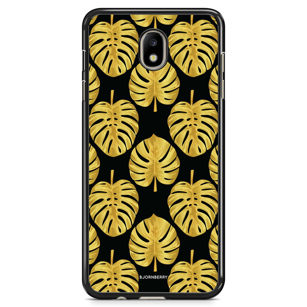 Samsung Galaxy J7 (2017) Case - Gold Monstera