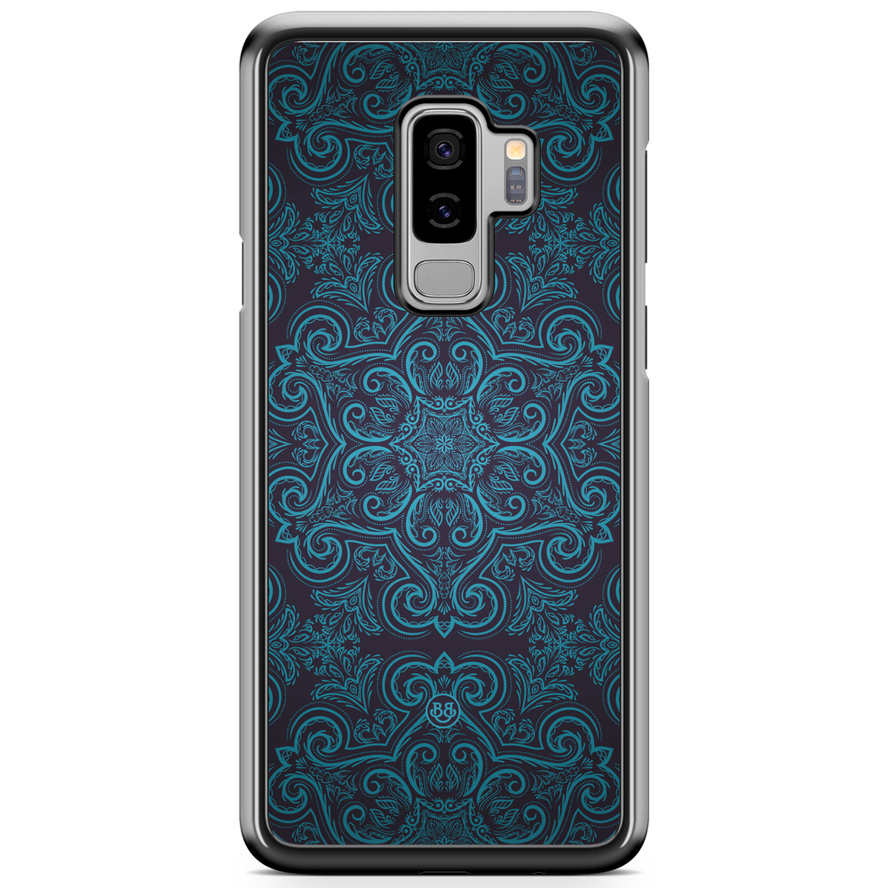 Samsung Galaxy S9 Plus Case - Blue Retro Pattern