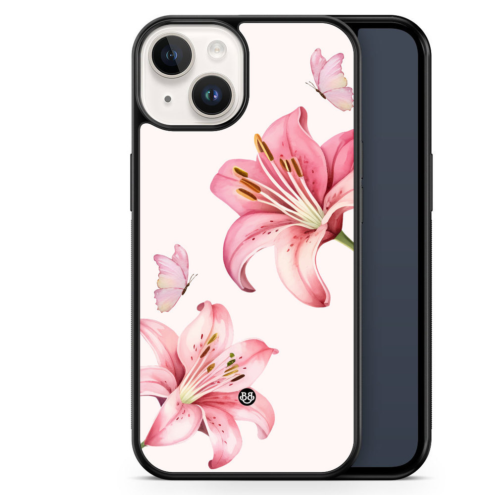 iPhone 14 Case - WILD BLOOM - Pink Lily