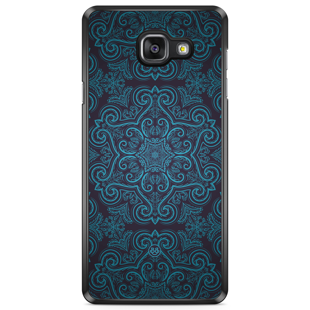 Samsung Galaxy A5 6 (2016) Case - Blue Retro Pattern