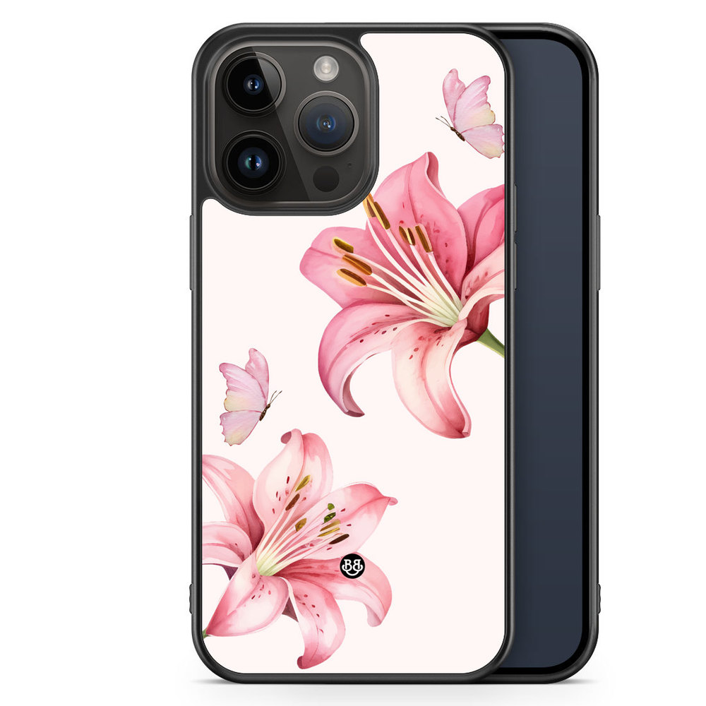 iPhone 14 Pro Max Case - WILD BLOOM - Pink Lily