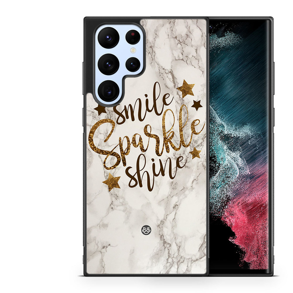 Samsung Galaxy S22 Ultra 5G Case - Smile,Sparkle,Shine