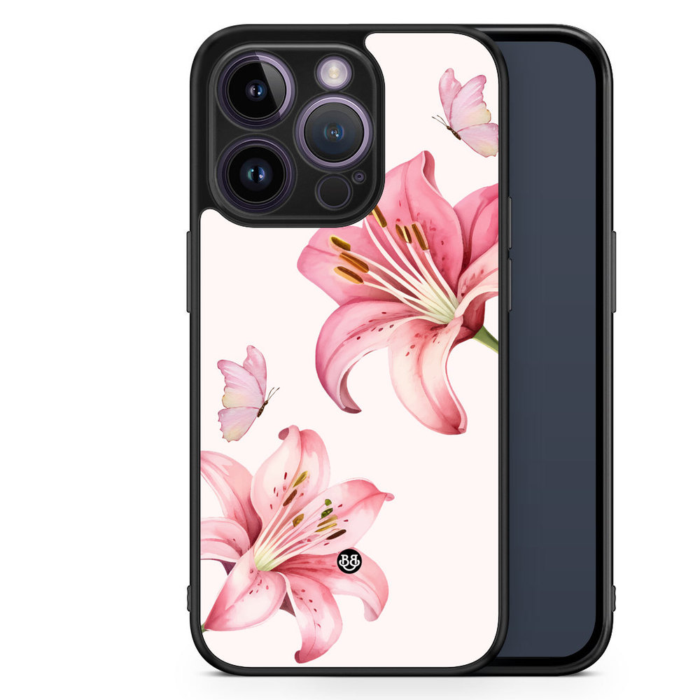 iPhone 14 Pro Case - WILD BLOOM - Pink Lily