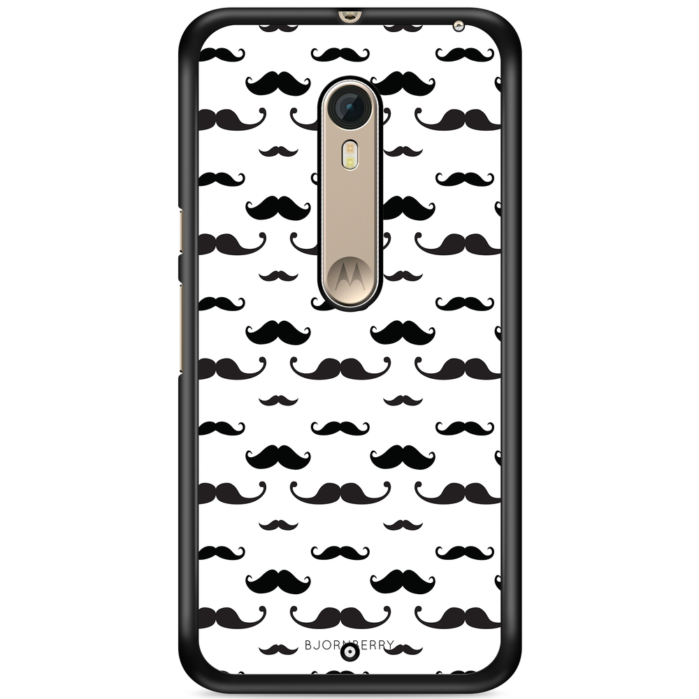 Moto X Style Case - Mustache Pattern