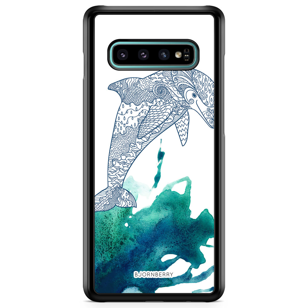 Samsung Galaxy S10 Plus Case - Mandala Dolphine