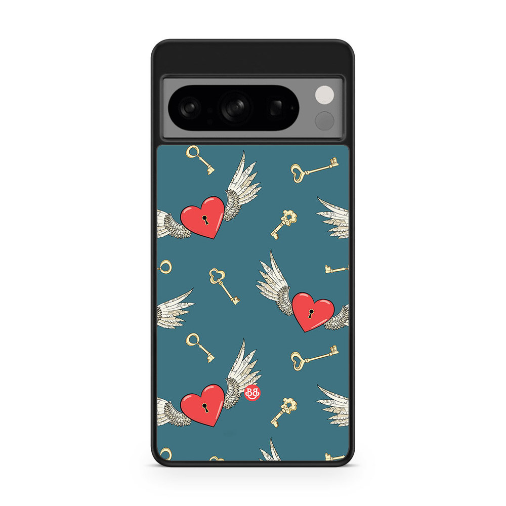 Google Pixel 8 Pro Case - Hearts and Wings