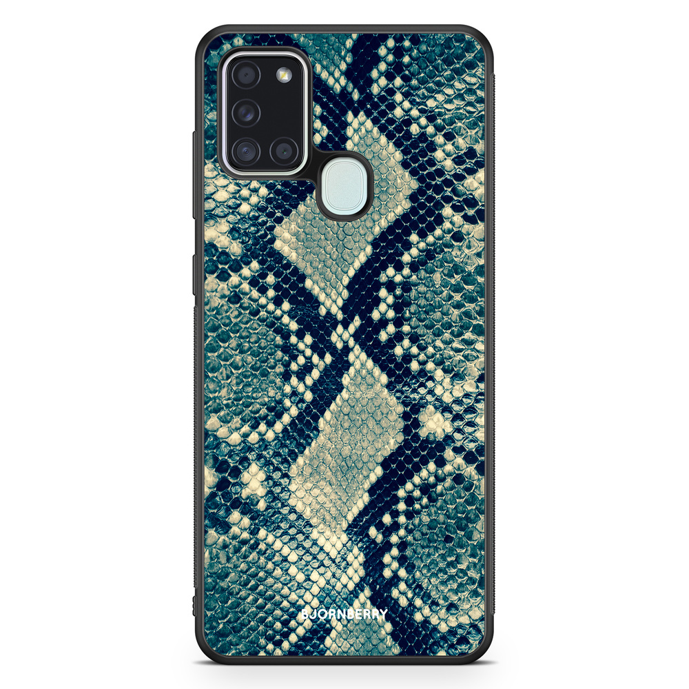 Samsung Galaxy A21s Case - Blue Snakeskin