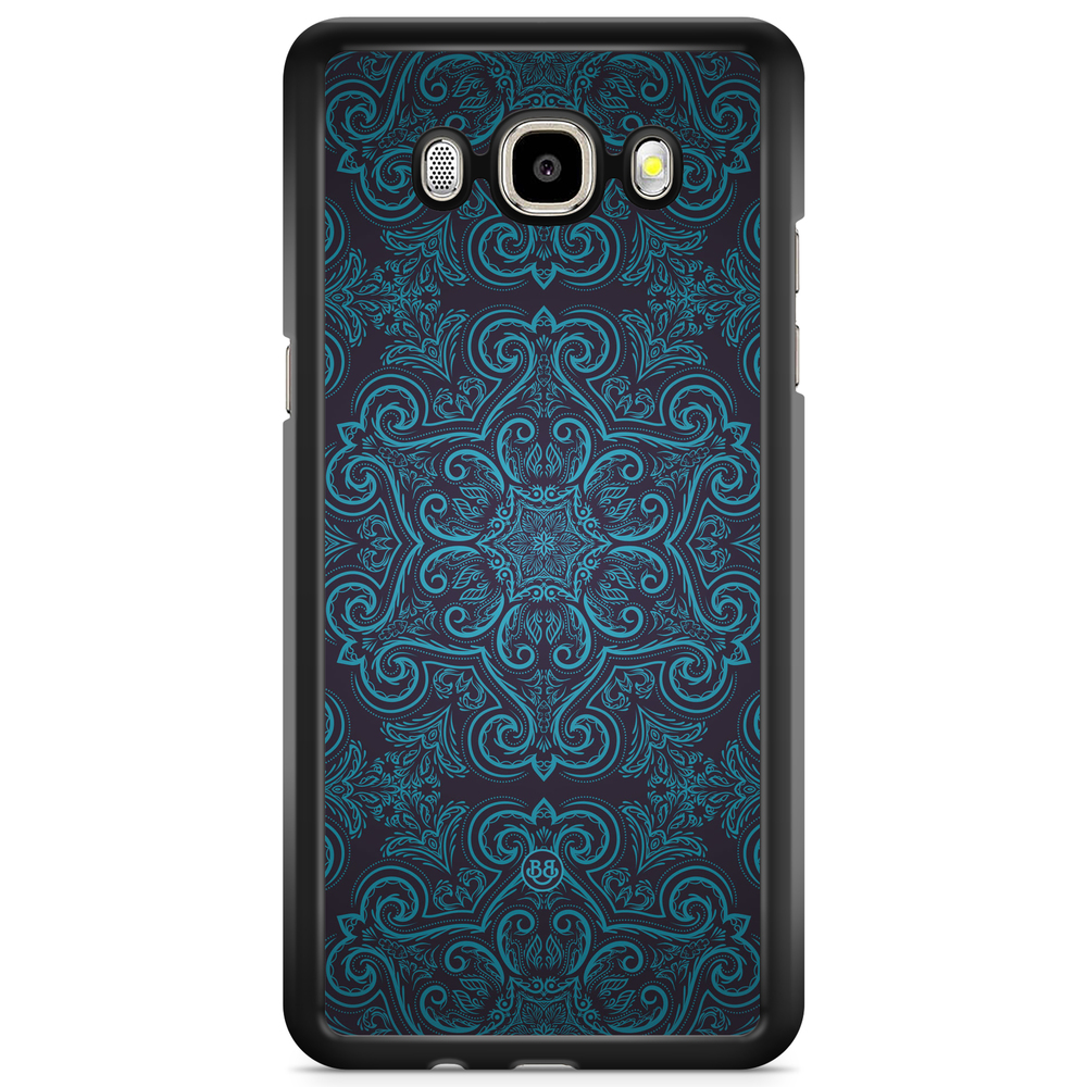 Samsung Galaxy J3 (2016) Case - Blue Retro Pattern