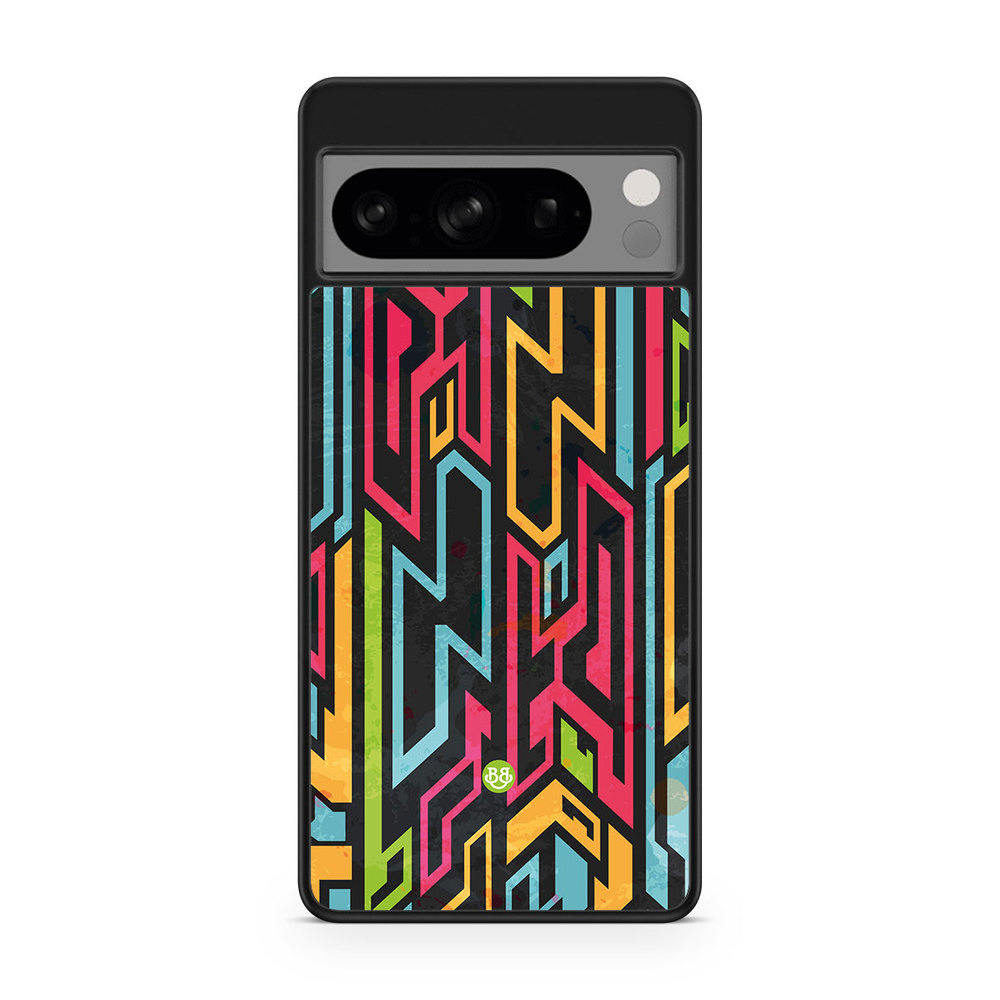 Google Pixel 8 Pro Case - Colored Tribal